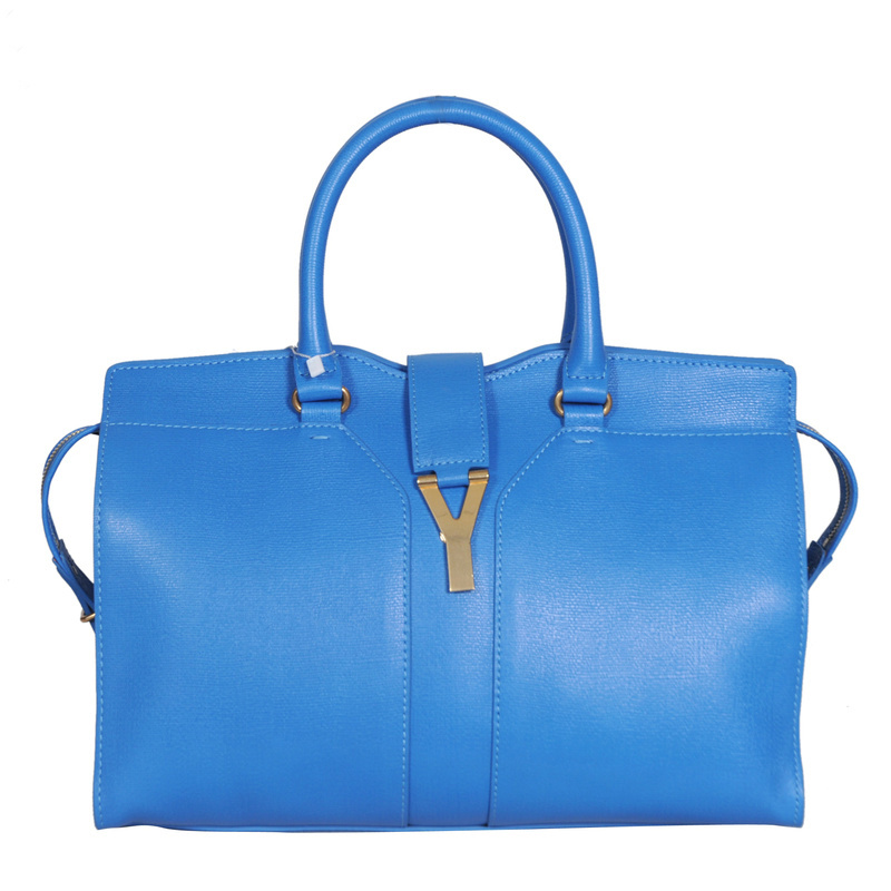 8222 Yves Saint Laurent Cabas Chyc Bag Large 8222 Oceano blu